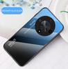 For Honor X9B X 9B Deksel Gradient Aurora Herdet Glass Myk Ramme Bakdeksel Telefondeksel