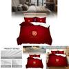 Arsenal Pattern Digital Print Bedding Threepiece Set With Brushed Fabric For Modern Childs Room