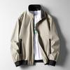 Frühling/Herbst 2022 Herrenjacke mit einfarbigem Stehkragen, große Freizeitkleidung