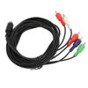 Mini 10 Pin AV DIN Cable Replacement 10 Pin DIN to 5 RCA AV Connection Wire Cable Red Green Blue and Red White for TVs