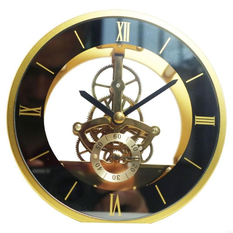 KX4B Round Decorative Clock Metal Perspective Movement Wall Clock Accessory Clocks China Mainland