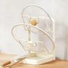 Pot Lid Holder Rack with Drain Tray Space Saving Kitchen Organizer for Pan Lid, Spoon Spatula, Cabinet Countertop Storage