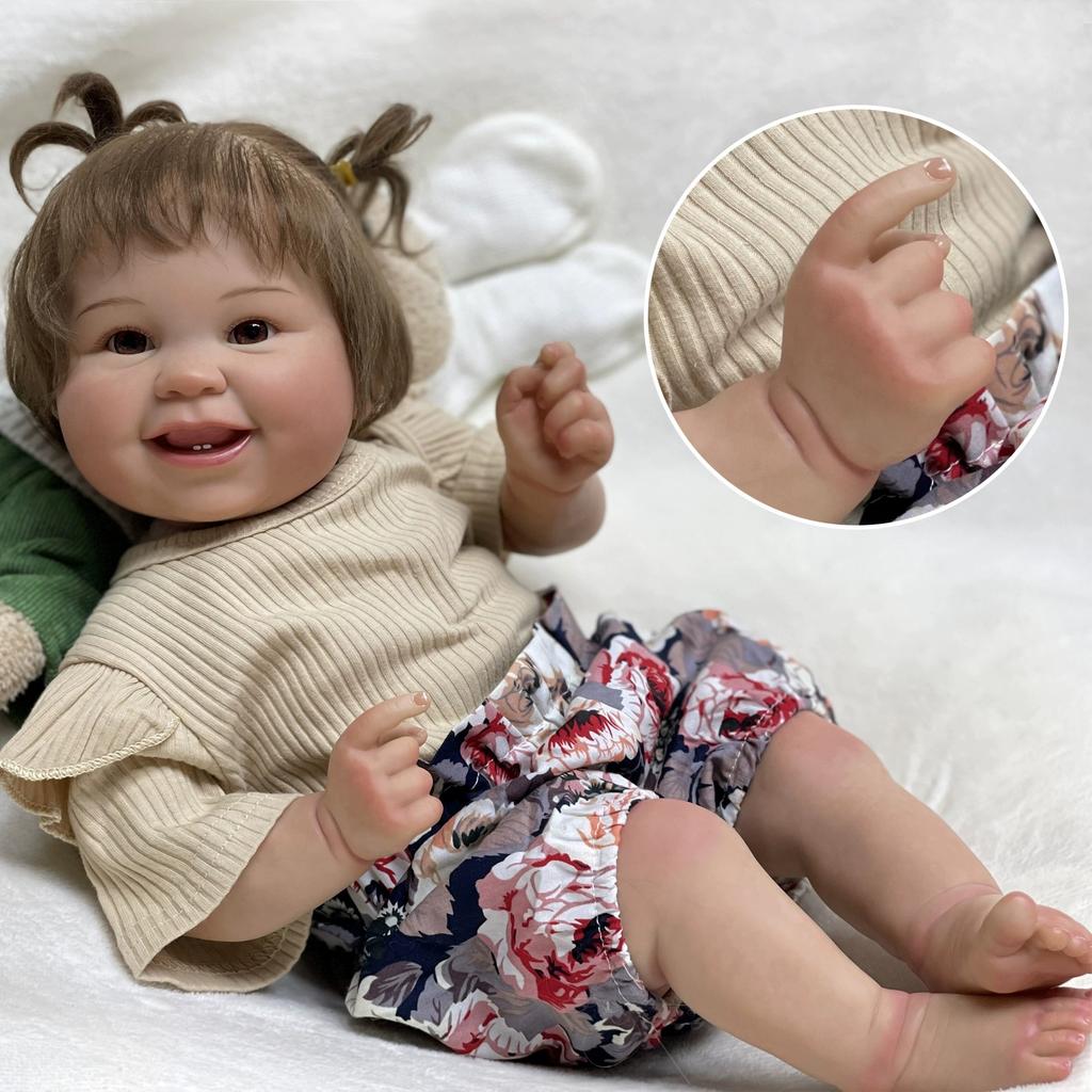 50cm Reborn Baby Doll Toy Cute Lifelike Bebe Reborn Doll For Birthday Gifts