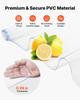 Clear PVC Strip Curtain, 2.1 M Height X 0.9 M Width X 2 Mm Thickness, 6 PCS Walk In Freezer Cooler Curtain Strips, Smooth Waterproof Plastic Door