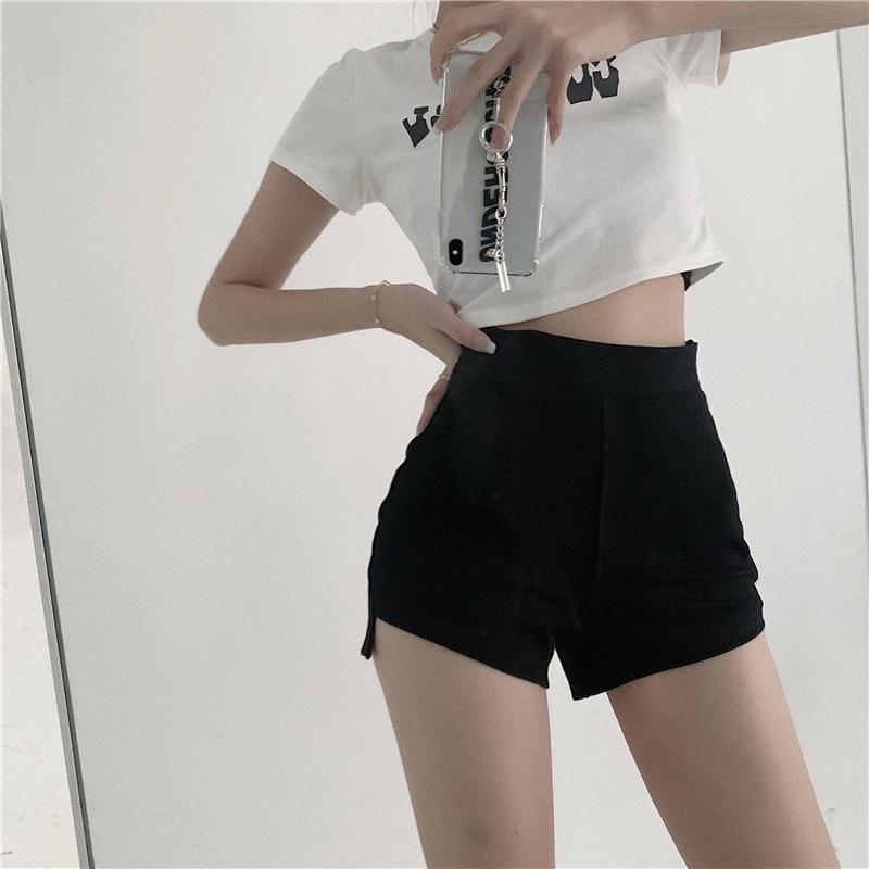 

Жіночі шорти для танців з високою посадкою чорного кольору - Спідня білизна, що не просвічується, для джазу та танцю на пілоні на літо XL