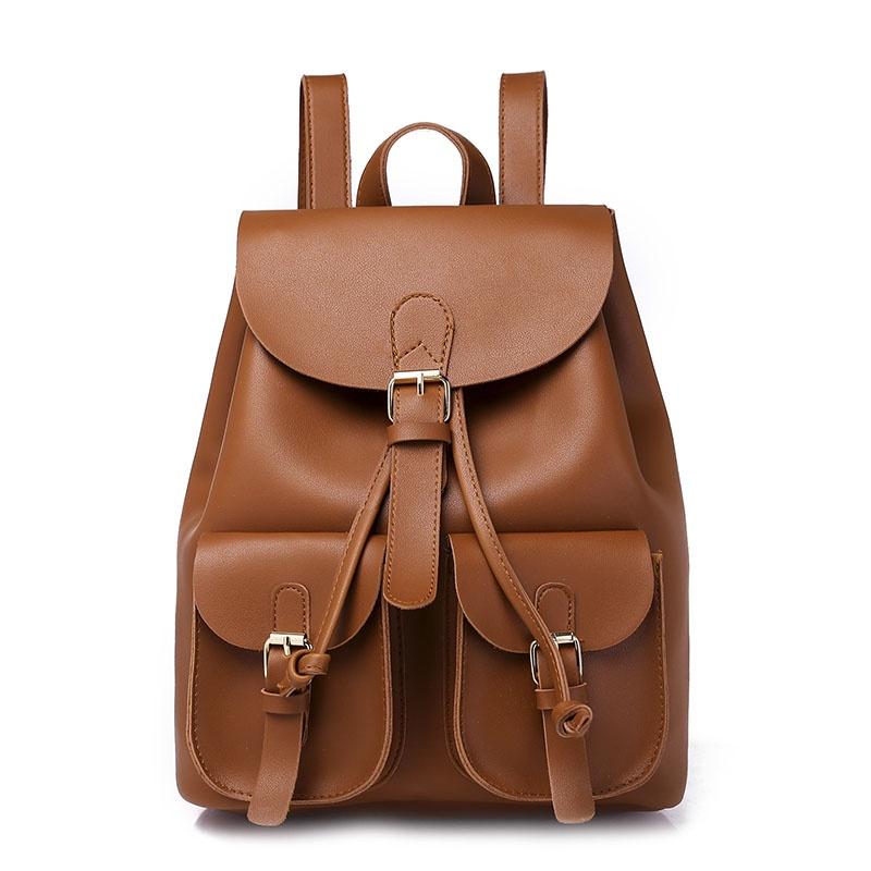Chic Women's Pu Leather Backpack With Soft Material And Wear Resistant Design