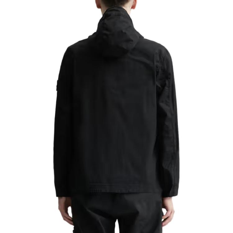 STONE ISLAND Giacca Leggera Primavera Autunno Colore Unito Supima® SS23 Uomo Giacca Nera 781543310-V0029
