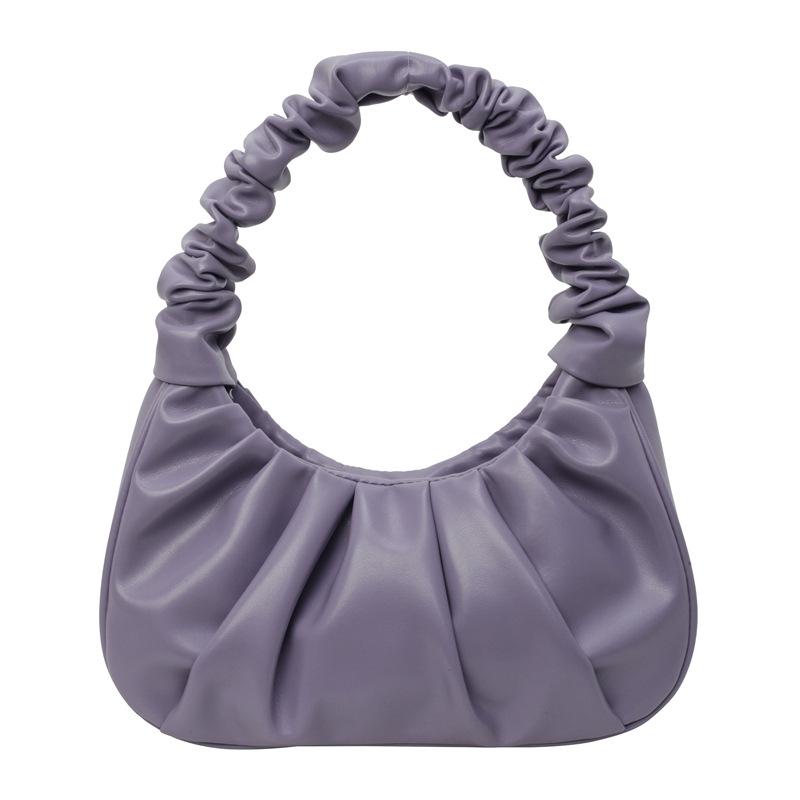 Premium Sense Light Luxury Niche Design Bag Women's 2025 New Pleated Cloud Bag Temperament Versatile Shoulder Armpit Bag