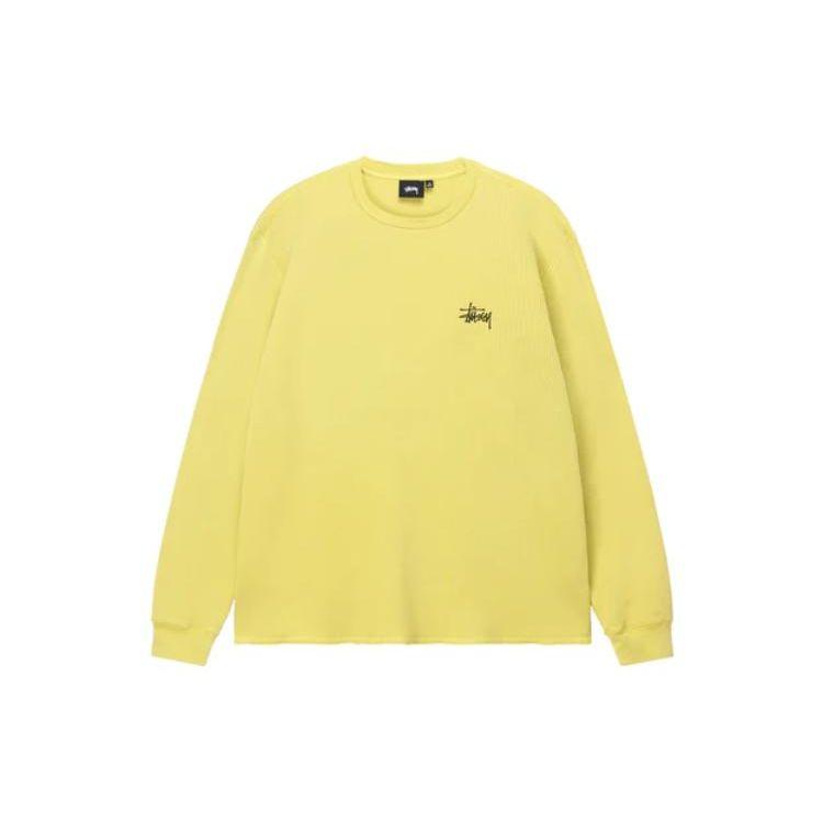 Stussy FW22 Letter Print Crewneck Pullover Long Sleeve Sweatshirt Men sweatshirt 1140336