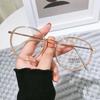Vintage Classic Anti-Blue Light Glasses Oval Metal Frame Brand Designer Fashion Round Metal Optical Frames Computer Glasses