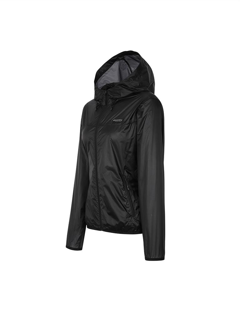 Discovery Expedition Women'S Ultralight Ripstop Windbreaker (Black)