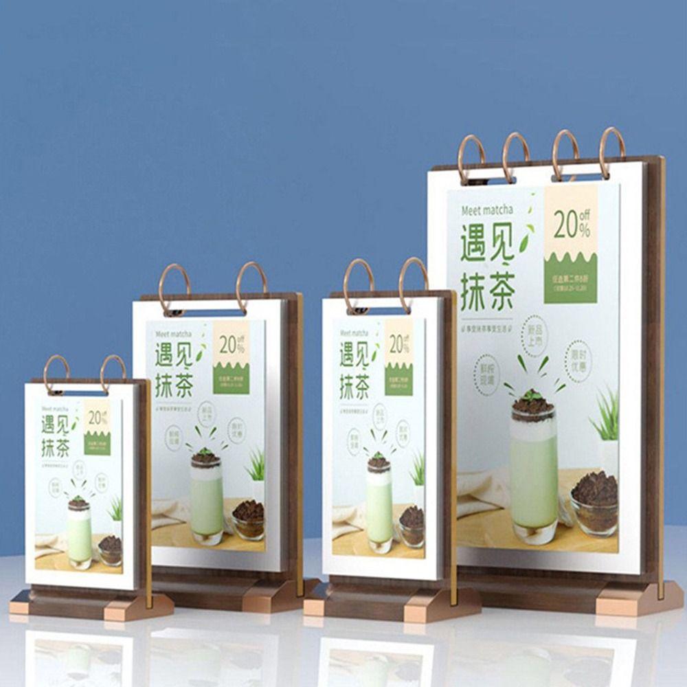 T-förmiger Menüordner a4/A5/A6 Tischkartenhalter Werbetafel Hotel Café Restaurant Nutzung