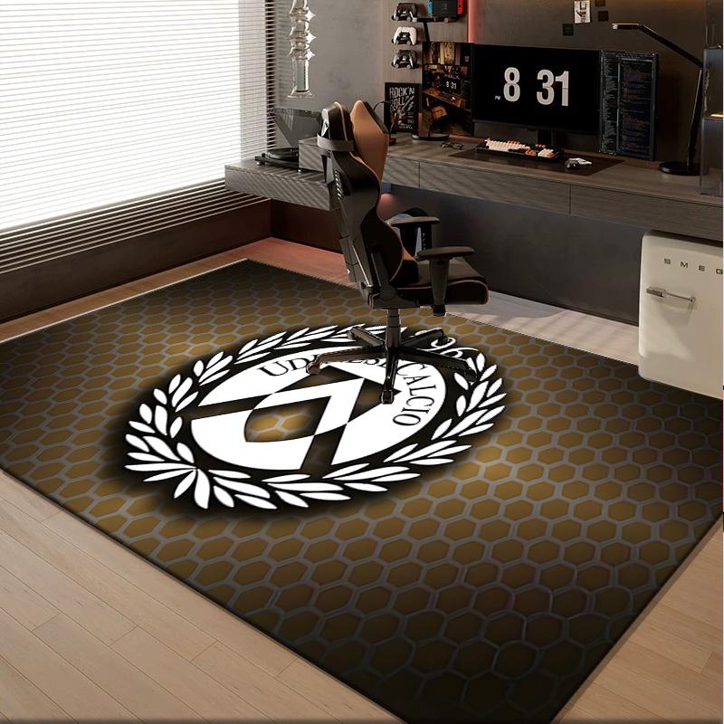 1PC rug Udinese-Calcio Crest Design Carpet, Chair Rug,Area Rug for Office Bedroom living rooms bedroom, Doormat decor Christmas fan gifts