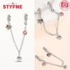 Charms Plata Copper Colors Autumn Series Maple Leaves Charm Beads Fit Original Bracelet Diy Fine Jewelry Gift For Women