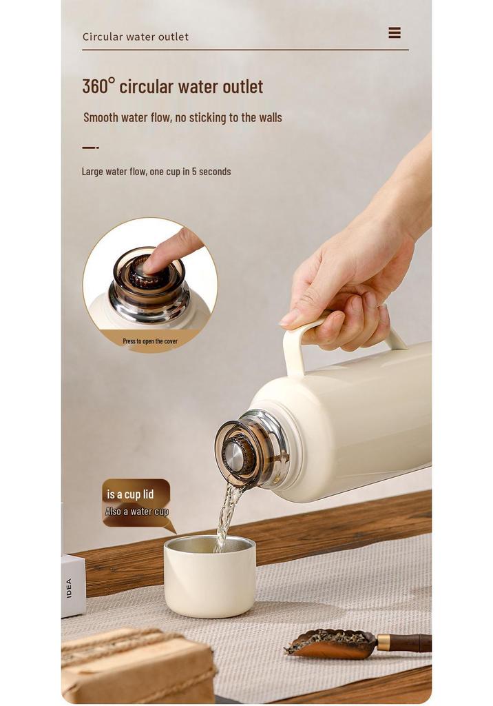 316 Stainless Steel Smart Thermos Flask with Tea Separator and Insulated Design
