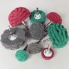 9PCS Scouring Pads Abrasive Buffing Polishing Wheel Drill Attachment Set, Non Woven Wheel Polishing Kit For Drill,Power Scrubber Drill Polishing