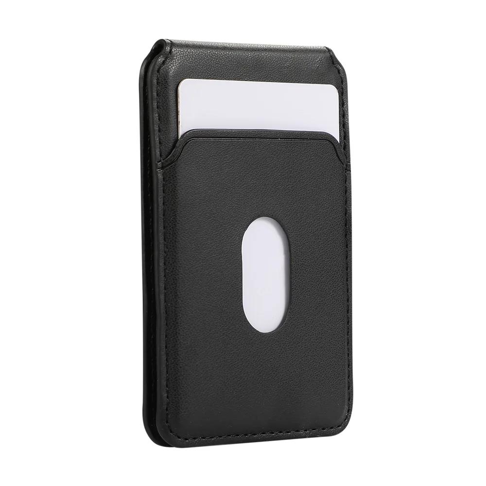 For iPhone 17 16 15 14 13 12 Pro Max Magnetic Leather Card Holder Wallet for Apple Magsafe Phone Bag Cover with MagSafe ;\[;'