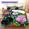 Invaderzim Pattern Bedding Quilt Set Quilt Cover Pillowcase Home Decoration Birthday Gift (1 * Duvet Cover + 2 * Pillowcase, Without Core)