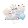 New Cute Animal Aluminum Film Balloon Birthday Party Decoration Cartoon Crocodile Head Birthday Toast Shaped Children's Toy Ball