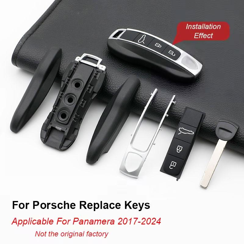 Für Porsche Cayenne Macan Panamera 718 Boxster 911 Auto Schlüsselhülle Gehäuse Fernbedienung Modifikation Ersatzeil Stellvertreter Fabrik