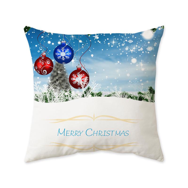 Christmas Series Decorative Cushion Pillow Ins Style Fashionable Sofa Living Room Bedside Cushion Pillow Cover