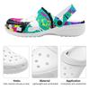 Printed EVA Clogs Women Men Lightweight Breathable Casual Slip On Garden Shoes for Beach Pool Bathroom Home Summer Daily Wear
