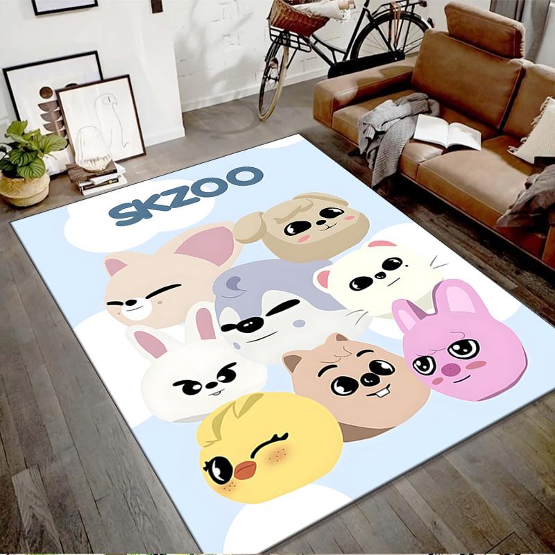 1pc Kpop Team1 Design Printed Area Rug Carpet for Bedroom Living Room Home Decor Rugs Mat Non Slip Mat Rug for Bedside