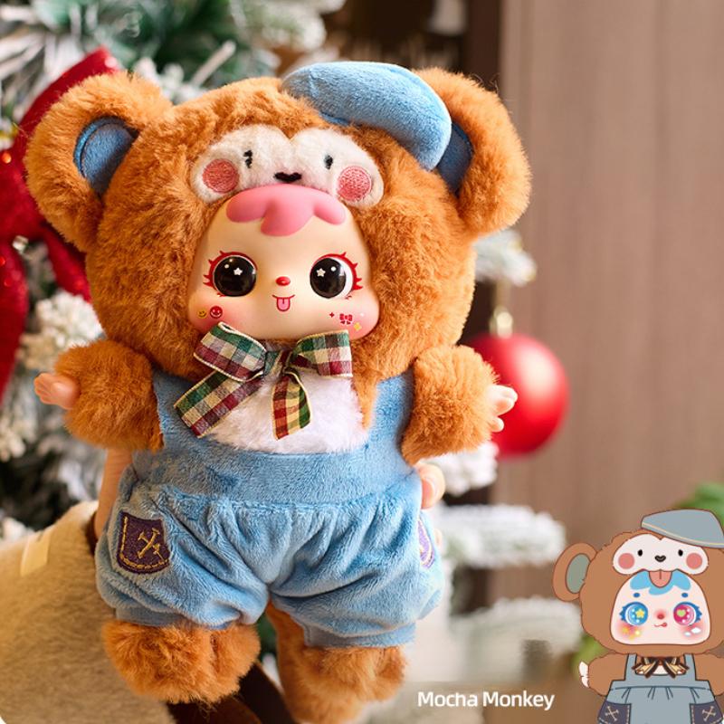 Kawaii Samuel Coffee Shop Series Plush Blind Box Doll Bag Pendant Vinyl Action Figures Collectible Toys Mystery Box Gift