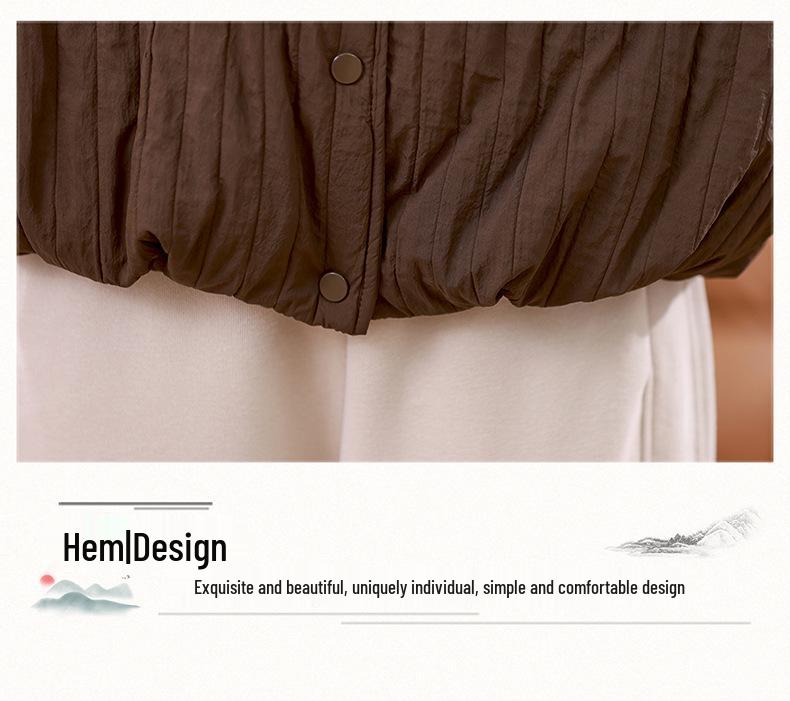 Damen Kurz Weste mit Kapuze - 2024 Winter Casual, Altersreduzierende Baumwollwattierte Oberbekleidung für Frauen mittleren Alters