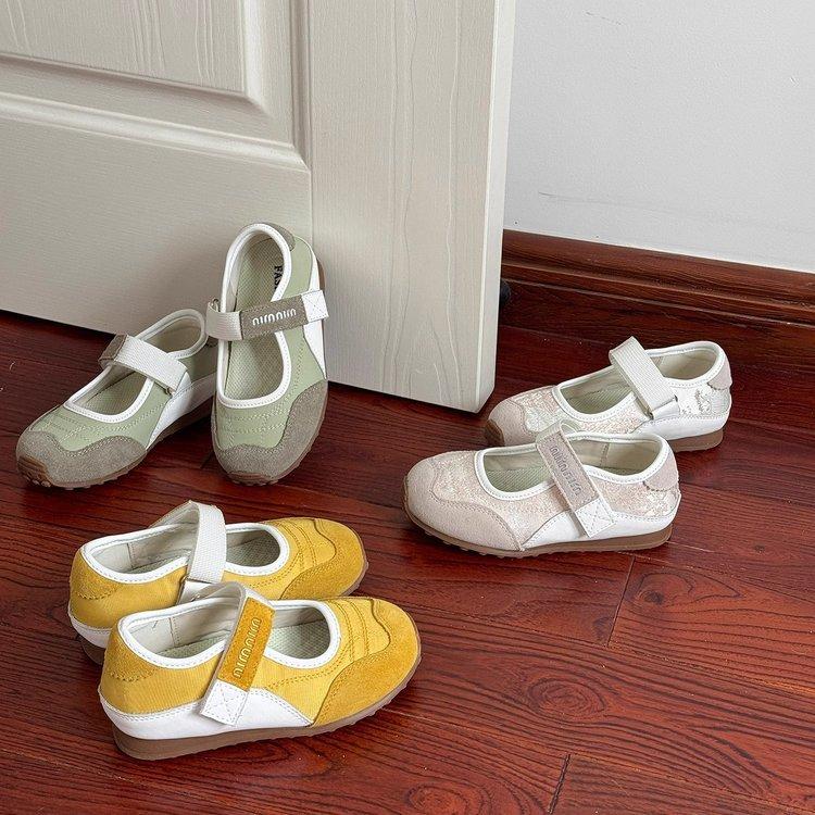 Girls Shoes 2025 Spring and Summer Children Mary Jane Shoes Soft-soled Sneakers Princess Shoes Lightweight Single Shoes Versatile Models