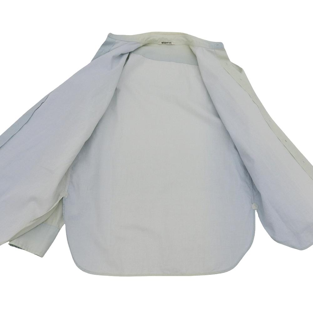 AURALEE Washed Finx Twill Gradation Dyed Shirts, Men's Light Blue Long Sleeve Shirt, A20Stainless Steel03GN, 20Stainless Steel Tops 0 Light blueUsed