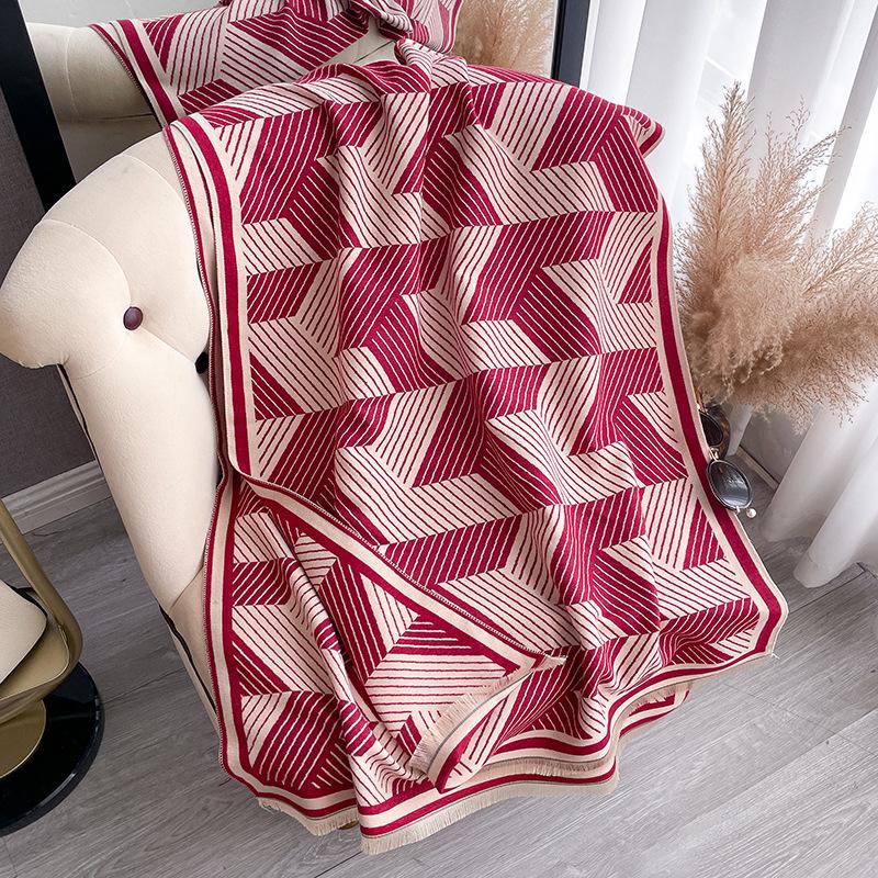 Simple Scarf To Keep Warm In Autumn And Winter, Coat Shawl To Keep Warm And Neck Protection, Female Student Scarf