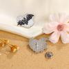 4 Styles Punk Dark Night Bat Theme Enamel Brooches With Flower Moon Heart Coffin Shaped Batty For You Darkness Lapel Pins