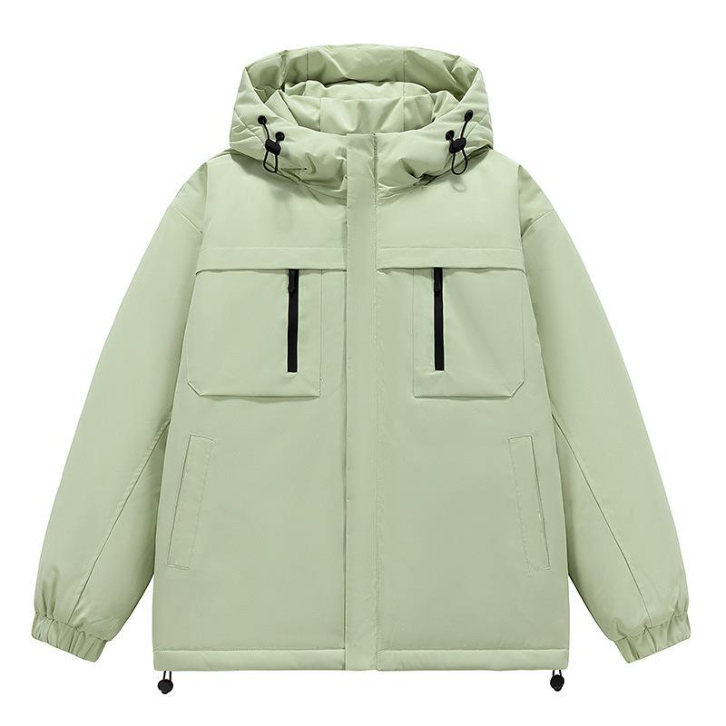 Winter Explosion Outdoor Tooling Mountain Charge Cotton Clothes Men and Women Couples Color Matching Hooded Jacket Cotton Clothes Factory