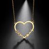 Cazador Custom Butterfly Heart Infinity Pendant Name Necklace for Women Stainless Steel Personality Names Necklace Jewelry Gift