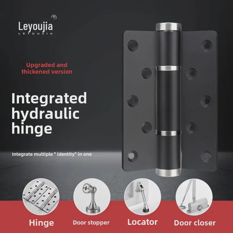 Hydraulic Invisible Door Hinge Closer with Automatic Rebound and Self-Closing Spring
