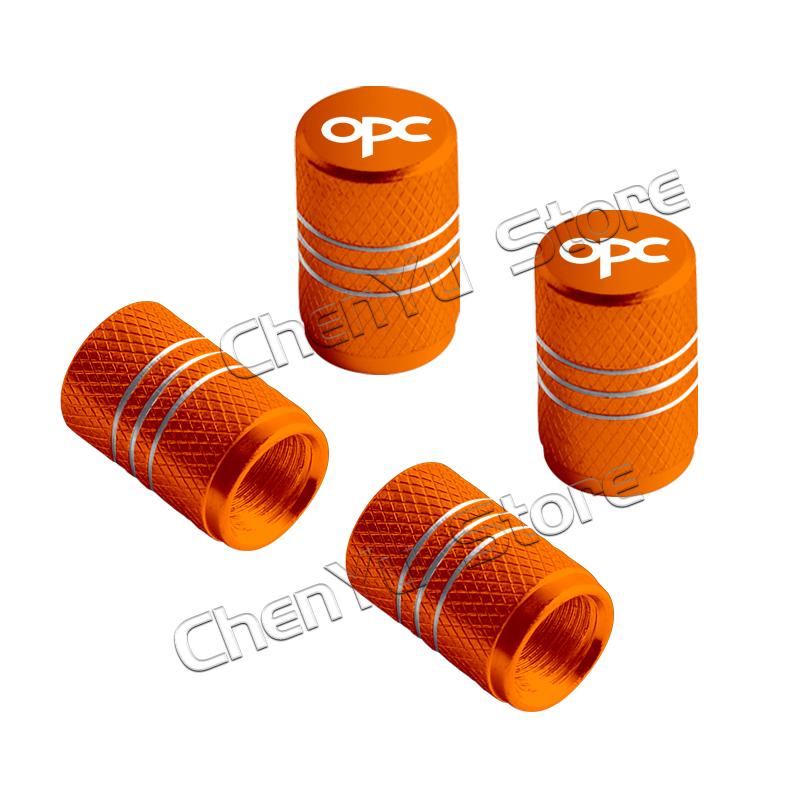 4Pcs OPC Logo Car Metal Wheel Tire Valve Caps Stem Case Dust Cap For Opel Astra Insignia Corsa Rocks Junior Accessories Styling