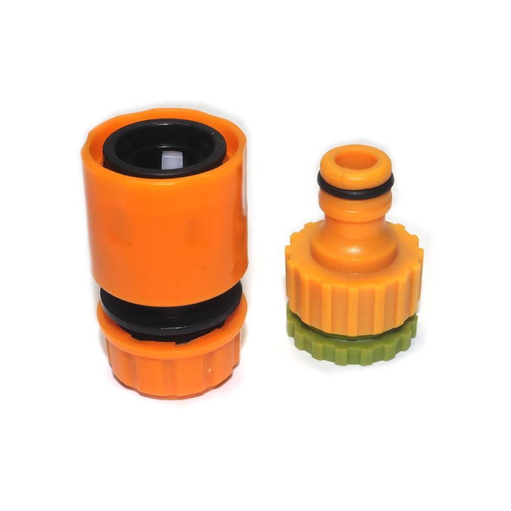 Car wash Hose Faucet Quick Connector 3/4 & 1/2 Inch Graden Hose Water Tap Threaded Connector Faucet Adapter For Garden Irrigat