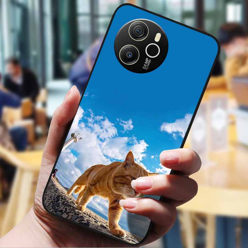 For Blackview Shark 8 Case 6.78" Cartoon Painted Cover Lovely Case Soft Silicone Protect Cover For Blackview Shark8 Cases Bumper