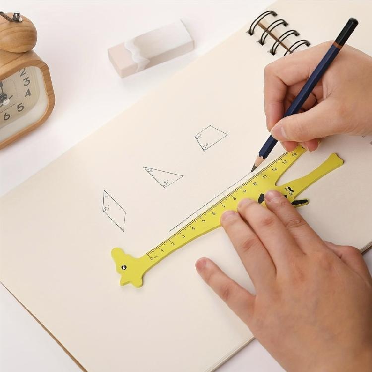 5 Pack Acrylic Animal Rulers Children Stationery Set Suitable for Kids Craft Activity and Precise Drawing Measurements