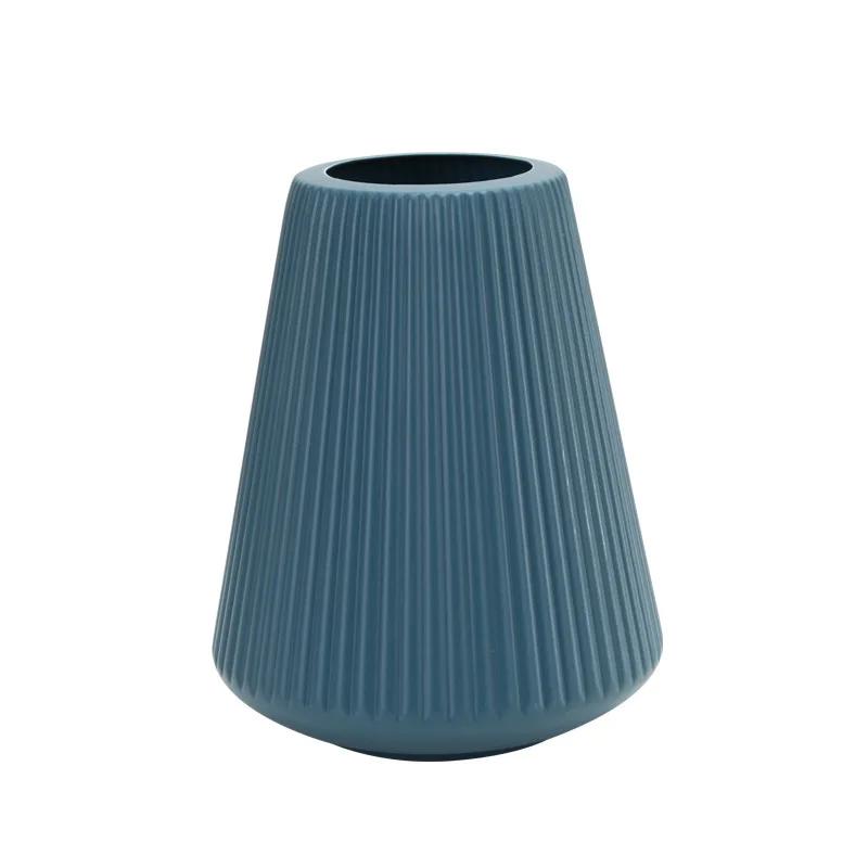 1 Pcs New European Style Plastic Vase Flower Arrangement Hydroponic Plant Porcelain Home Nordic Decoration Living Room Decor