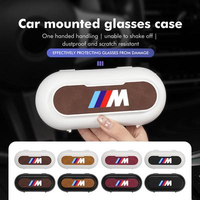 Car Sunshade Sunglasses Holder Eyeglasses Storage Box Accessories For X1 X2 X3 X4 X5 X6 X7 G20 G30 6GT E46 E90 E60 F10 E39