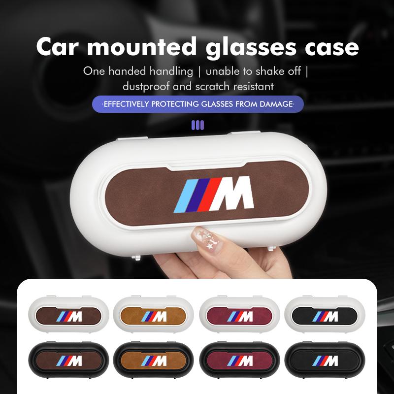 Auto Sonnenschutz Sonnenbrillenhalter Brillen Aufbewahrungsbox Zubehör Für BMW X1 X2 X3 X4 X5 X6 X7 G20 G30 6GT E46 E90 E60 F10 E39
