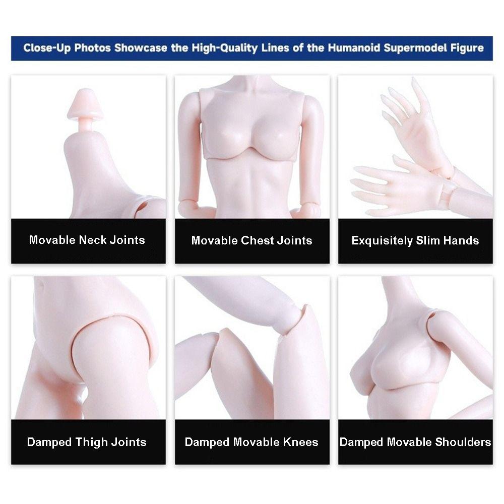 Movable Joints Super Model Doll Body Figure 1/6 Action Figure Body For FR/IT Doll Heads