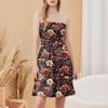 Fashionable Women's Casual Tube Top Floral Print Sleeveless Dress