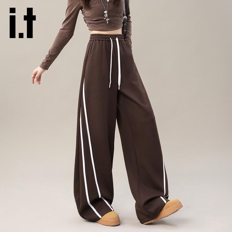 

izzue it Women s High-Waist Color-Block Wide-Leg Pants M