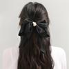 Butterfly Pearl Automatic Hairpin (Black)