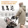 Handwärmer Kinderwagen, Kinderwagen-Handwärmer mit Fleece-Innenseite, Handwärmer für Kinderwagen, wasserdicht, winddicht, Handschuhe, Kinderwagen, Universalgröße für Kinderwagen, Buggy