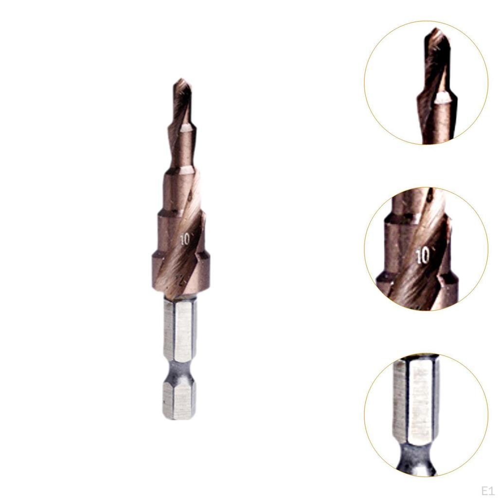 M35 Cobalt Step Drill Bit Replace for Industrial Wood Drilling Hole Woodwork 66mm