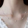(Silver 925) Bloom At Flower Pendant Necklace NZ2478